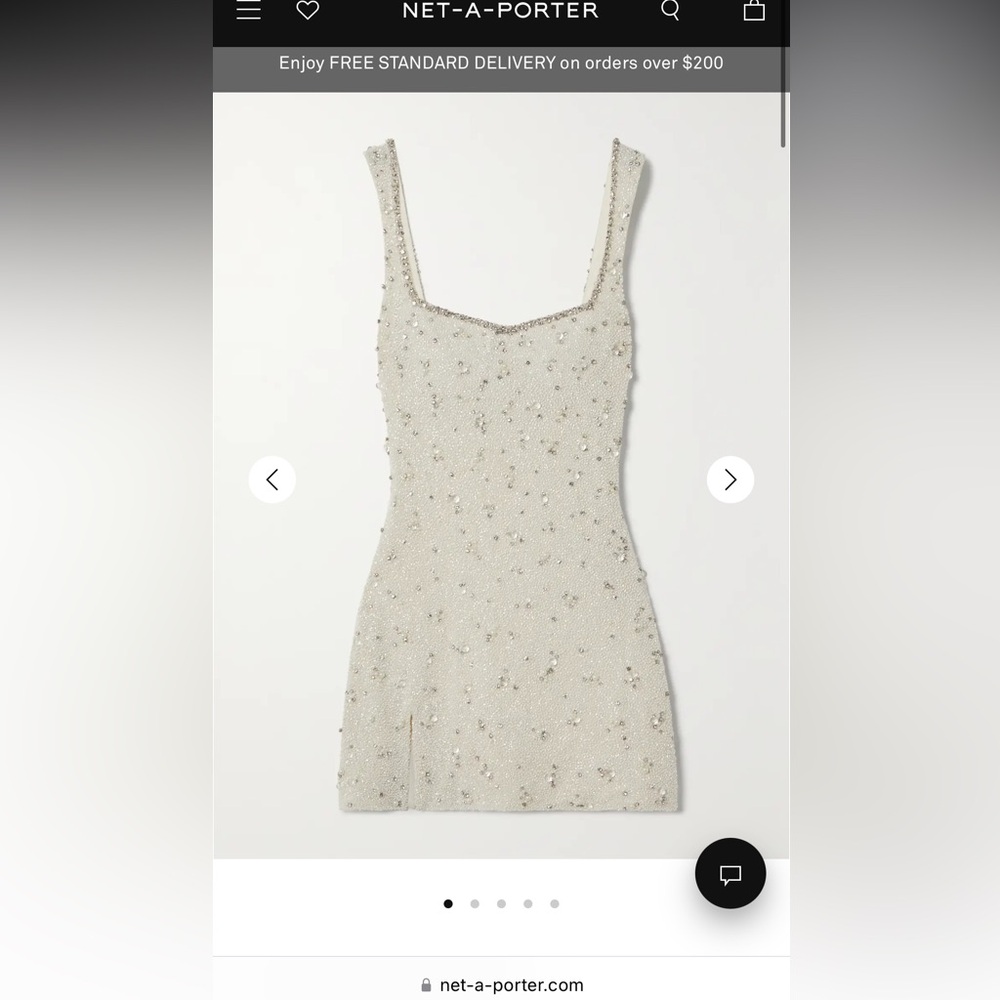 Clio Peppiatt Embellished Mini Dress